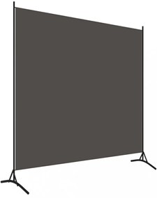 antracitszürke 1 paneles szövet paraván 175 x 180 cm