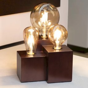 Spot-Light 2276376 - Vincent asztali lámpa 3xE27/15W/230V