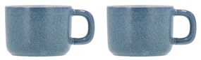 Fjord 2 db-os kék porcelán bögre szett, 100 ml - Villa Collection