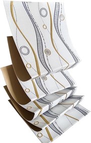 10 darab Öntapadós 3D falmatrica Klasszikus Absztrakt mintával 70x 70 x 0,6 cm-es méretben Tapéta