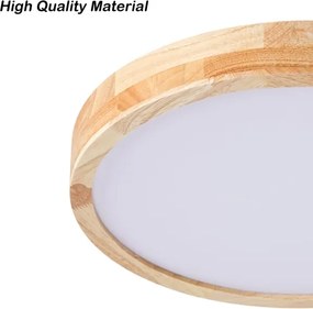 Brilagi - Fényerőszabályozható LED lámpatest WOODLINE LED/48W/230V 3000-6000K tölgy átm. 40 cm + távirányító
