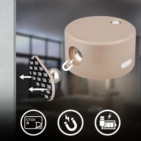 Briloner 3896011 - TARI LED fali lámpa, tölthető és dimmelhető, 1,6 W/5 V, 1500 mAh, bézs