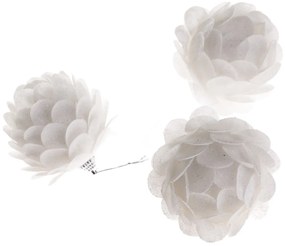 Fiore függő díszek 6 cm készlet, 3 db