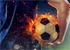 Kép - Futball-labda a tűzben (70x50 cm)