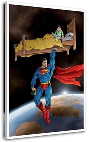 Gario Vászonkép Super-Man megment egy gyereket - Saqman Méret: 40 x 60 cm