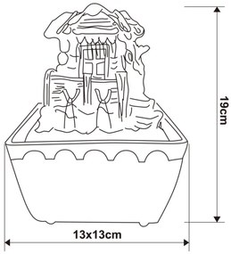 Globo 93031 - LED-es dekoratív szökőkút LED-RGB/0,13W/230V