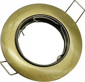 Mennyezeti spot lámpatest állítható kerek sárgaréz szem GU10 Idealed