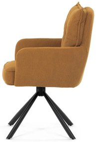 Sárga Kordbársony Étkezőszék. HC-X1128 YEL2