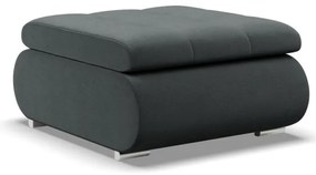 Tokio puff, bársony, szürke