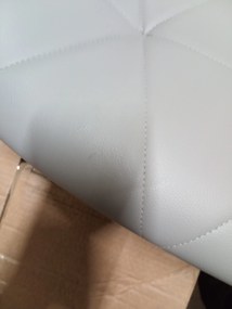 AKCIÓ Szürke-fehér irodai szék AVOLA öko bőrből II. osztály