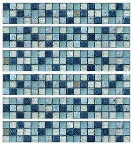 Friezes 6 db-os falmatrica szett, 5 x 30 cm - Ambiance