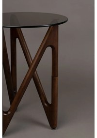 Kerek tárolóasztal üveg asztallappal ø 40 cm Naia – Dutchbone