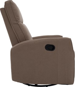 Relax forgószék fotel, szürkésbarna taupe, MEKENZI