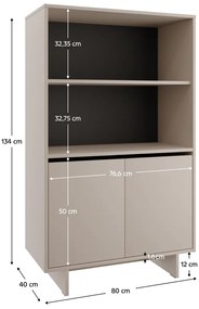 STANDO STD04 szekrény, krém színű