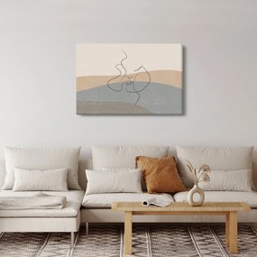 Kép - Line art csók (90x60 cm)