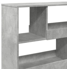 betonszürke szerelt fa térelválasztó 100 x 33 x 94,5 cm