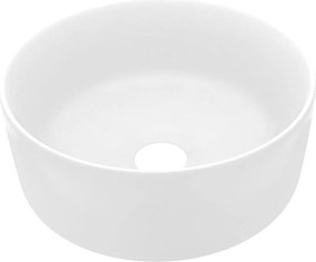 vidaXL kerek matt fehér kerámia luxus mosdókagyló 40 x 15 cm