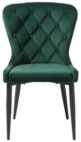 Zöld bársony étkezőszék Granby – Unique Furniture