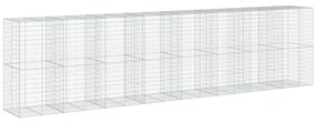 horganyzott vas gabion kosár fedéllel 800 x 100 x 200 cm