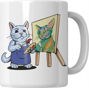 Bögre Macska Festő Ajándék Macska Ajándék