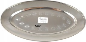 Fém Tál Ovális Díszítéssel 35 cm 134436