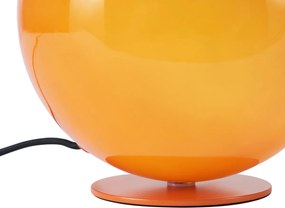 Retro asztali lámpa narancssárga üveggel - Mabel