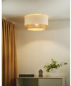 Duolla - Mennyezeti lámpa BOHO 1xE27/15W/230V á. 45 cm bézs/barna