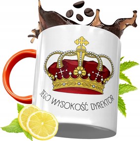 Narancssárga Bögre Igazgatónak Ajándék fényképes nyomtatással