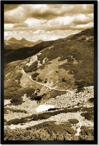 Poszterek keretben 40x60 Tátra Lengyel hegyek Kilátás