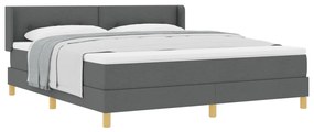 Boxspring ágy matrac, szürke, 180 x 200 cm, szövet