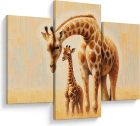Kép - Zsiráfok (90x60 cm)