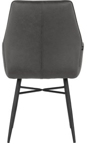 Antracitszürke étkezőszék szett 2 db-os Anzo – Støraa