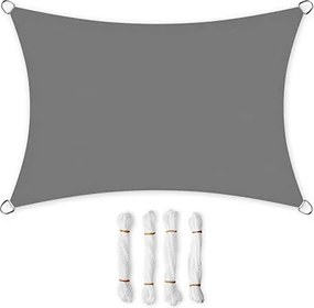 Napvitorla 2x3 m füstszürke