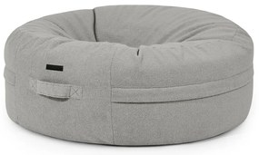 Világosszürke buklé babzsákfotel Roll 135 – SLOWDOWN