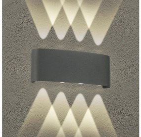 Brilagi - FLAREBOX LED/8W/230V kültéri fali lámpa, antracit, IP65