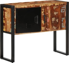 vidaXL konzolszekrény többszínű 90x35x75 cm tömörfa újrahasznosított