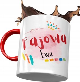 Piros Bögre Éva Barátnő Feleség Ajándék Nyomtatott Fotóval