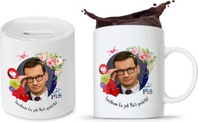 Mateusz Morawiecki Pis Bögre Persely Szett fényképes nyomtatással
