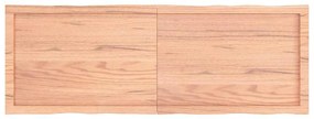 világosbarna kezelt tömör asztallap 140x50x(2-4) cm