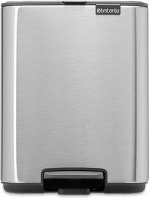 Matt ezüstszínű acél pedálos szemetes 7 l Bo – Brabantia