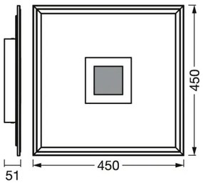 Ledvance- LED RGBW Dimmelhető mennyezeti lámpa SMART+ PLANON LED/24W/230V Wi-Fi