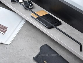 PC asztal Borge (beton + fekete). 1109733