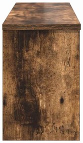 Fali Kabáthorog polcokkal Füstölt tölgy 80 x 20 x 30 cm Faanyag