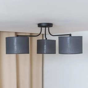 Ráépített csillár ALBA 3xE27/15W/230V szürke