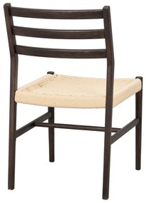 Natúr színű-sötétbarna étkezőszék szett 2 db-os Harlan – Rowico