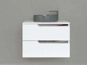 Piramida EURIDIKA fali fürdőszobabútor - mosdópult mosdó nélkül -2 fiókos - 75 x 48 x 53 cm