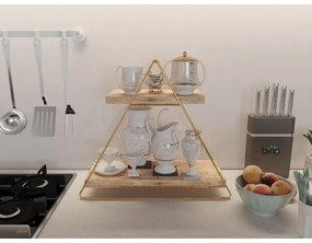 Polcrendező 35x40 cm arany