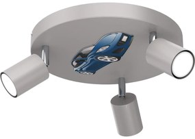 Gyerek spotlámpa FUN 3xGU10/8W/230V szürke/autó