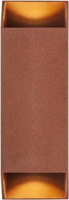 NORDLUX 2218221009 NICO Modern Kültéri Fali Lámpa Rozsdás GU10 IP54