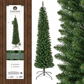 KarĂĄcsonyfa mƱfenyĆ keskeny magas slim sötĂ©tzöld 240cm